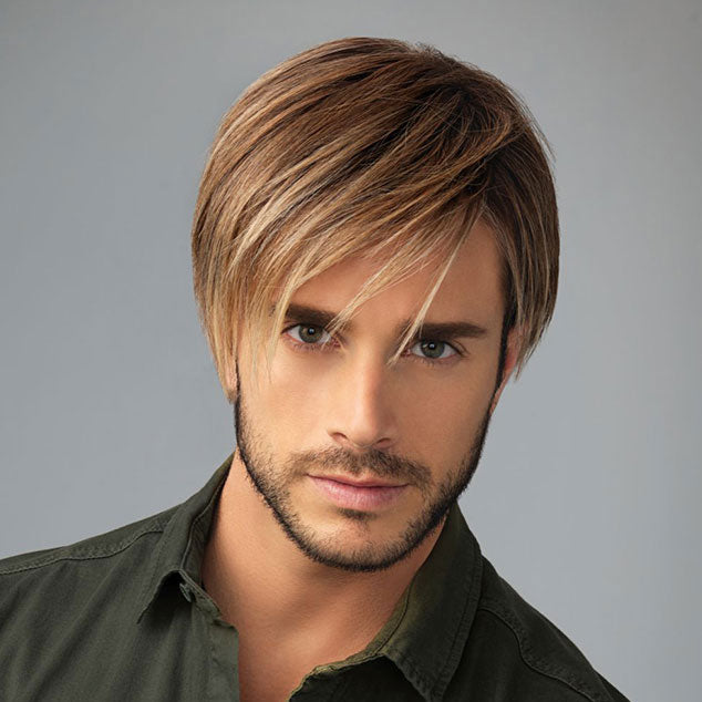 HIM Men's Collection Hand-Tied Lace Front Wig - CHISELED