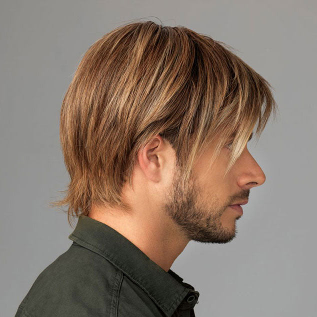 HIM Men's Collection Hand-Tied Lace Front Wig - CHISELED