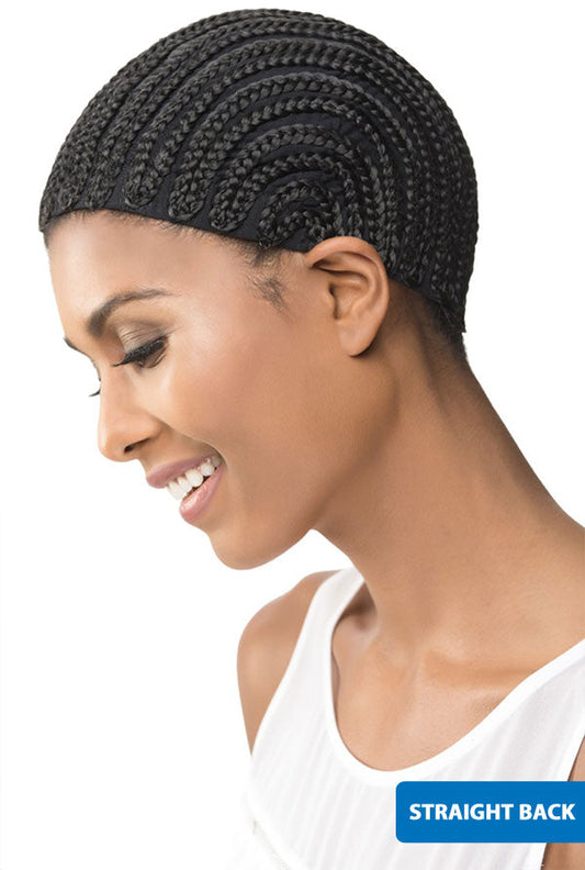 Vivica A Fox Cornrow PRO CAP STRAIGHT BACK OR HORSESHOE (With Combs)