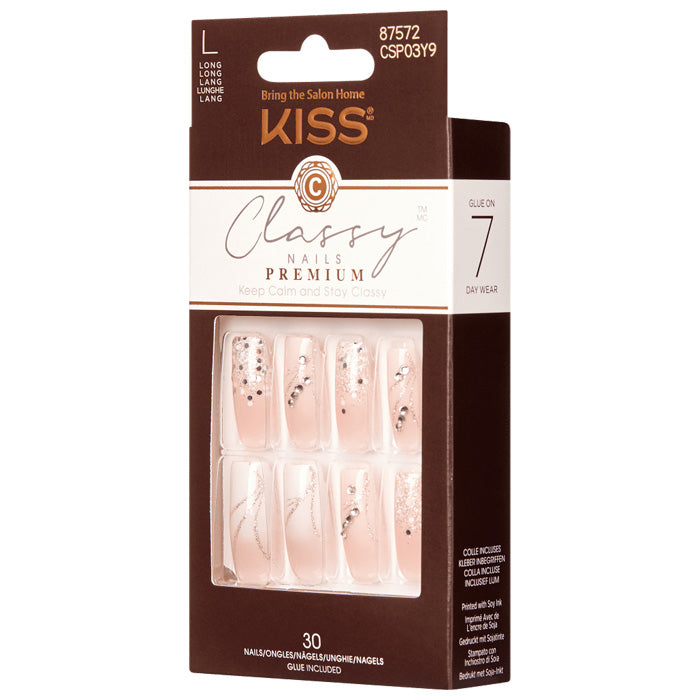 KISS Premium Classy Nails - Crystal Crown