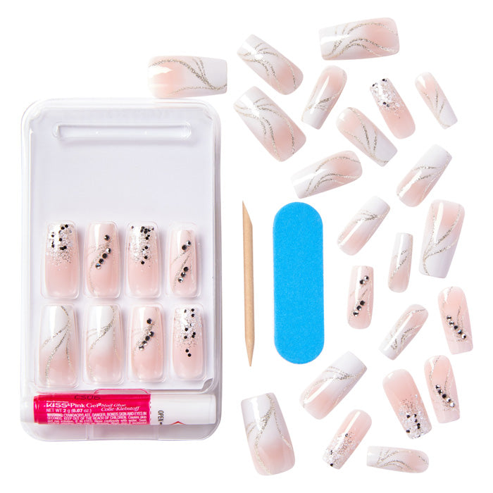 KISS Premium Classy Nails - Crystal Crown