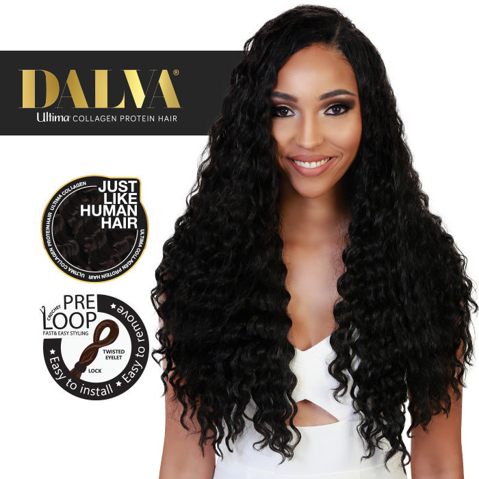 Dalva Ultima Collagen Protein Hair Pre-Looped Crochet Braid - DEEP TWIST 14/18"