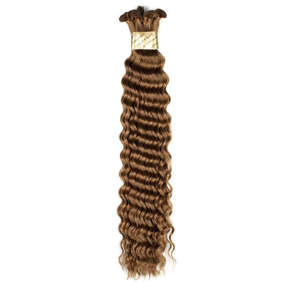 Bohyme Gold 100% Remy Human Hair Weave - DEEP WAVE 18"/22" (Hand-Tied)