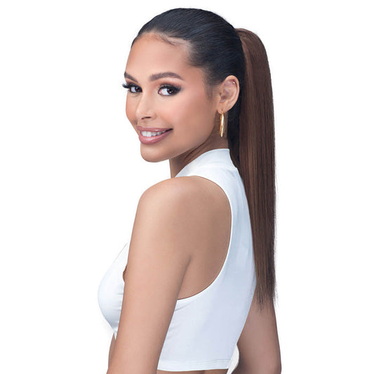 Laude & Co Drawstring Ponytail - STRAIGHT 18