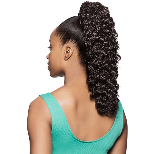 Foxy Silver Synthetic Drawstring Ponytail - DS 009