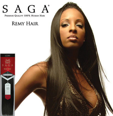 Saga Virgin Remy 100% Human Hair Weave - YAKY 10"/12"/14"