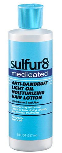 Sulfur-8 Anti-Dandruff LIGHT OIL MOISTURIZING HAIR LOTION 8 oz