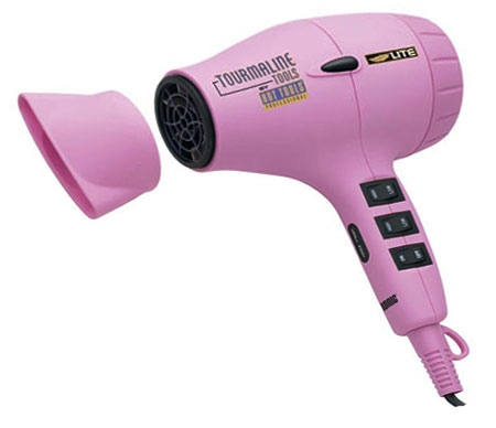 Hot Tools Tourmaline Ionic 1875 Watt Pink Dryer Model 1045