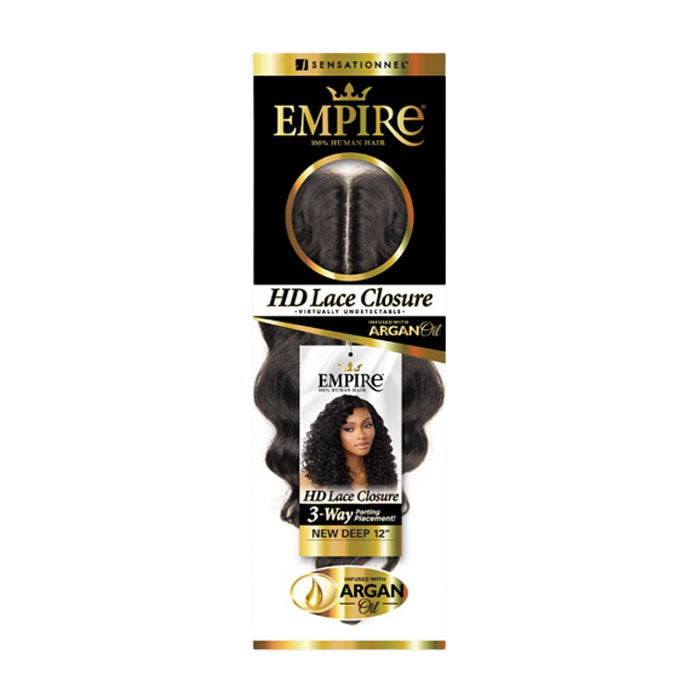 Sensationnel Empire 100% Human Hair HD Lace Closure - NEW DEEP 12"