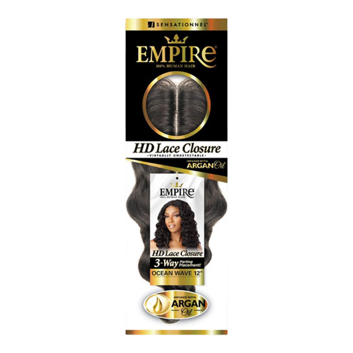 Sensationnel Empire 100% Human Hair HD Lace Closure - OCEAN WAVE 12"