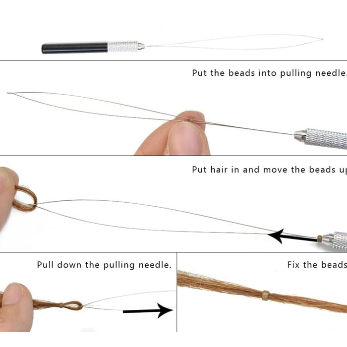 Eve Copper Micro Ring / Euro Lock Beads for Hair Extension - T-TYPE 200 Pcs (3/6 mm)