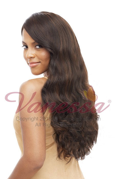 Vanessa Honey-4 Brazilian Human Hair Blend Lace Front Wig T4HB FACONY