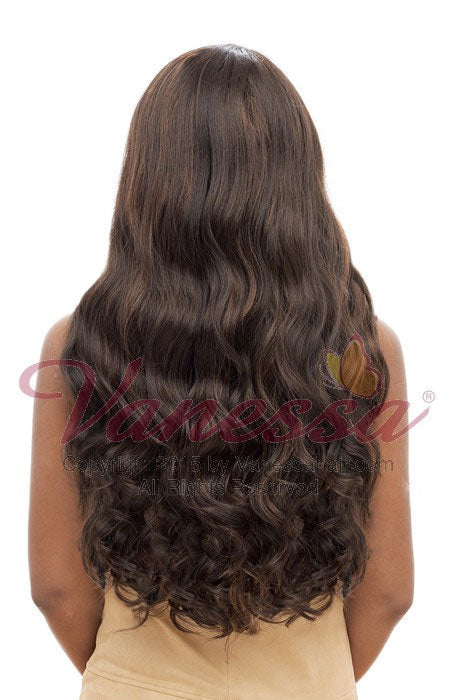 Vanessa Honey-4 Brazilian Human Hair Blend Lace Front Wig T4HB FACONY