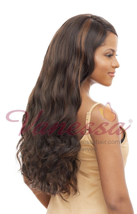 Vanessa Honey-4 Brazilian Human Hair Blend Lace Front Wig T4HB FACONY