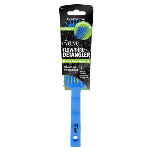 Firstline Evolve Flow-Thru Detangler Bursh - Blue