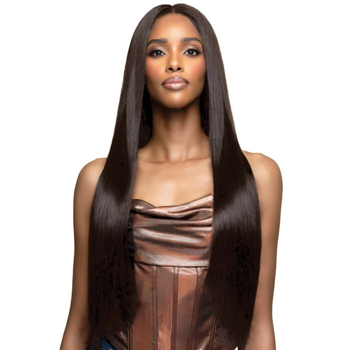 Bobbi Boss Bone Straight Glueless 100% Unprocessed Human Hair HD Full Lace Wig - FLH002 BONE STRAIGHT 26