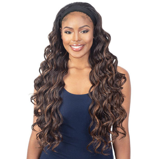 Shake N Go Equal Headband Full Cap Half Wig - UTOPIA