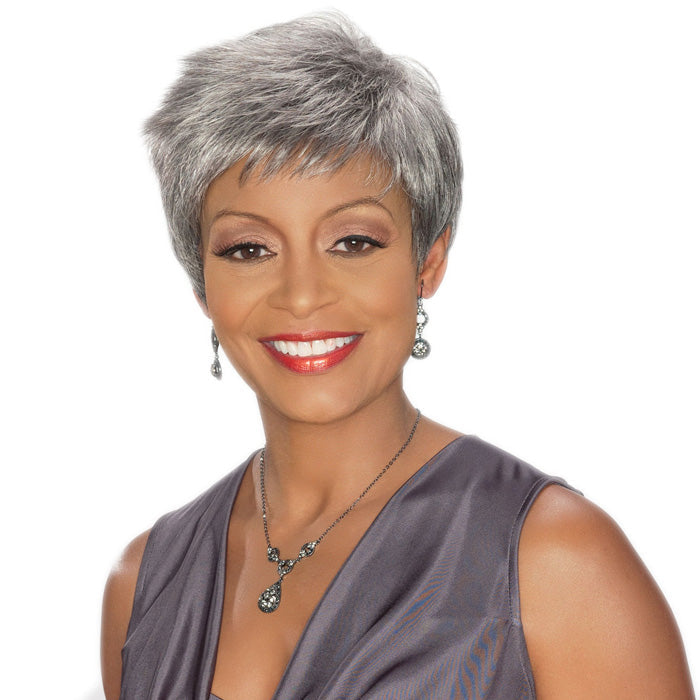 Foxy Silver Synthetic Wig - REGINA