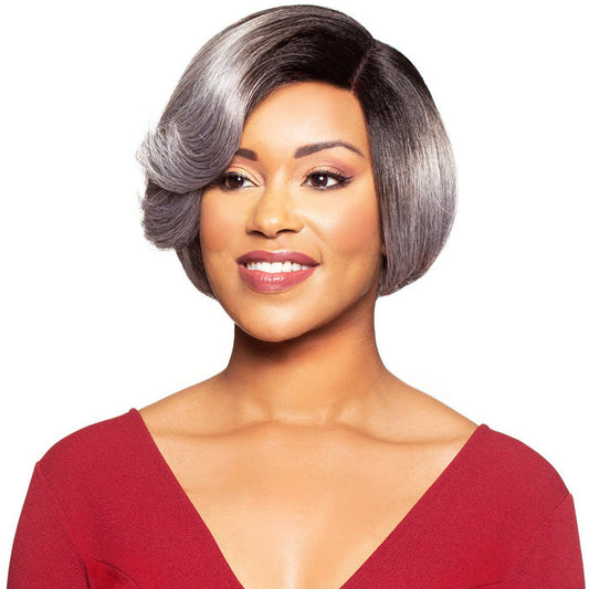Foxy Silver Synthetic Lace Front Wig - MARILYN