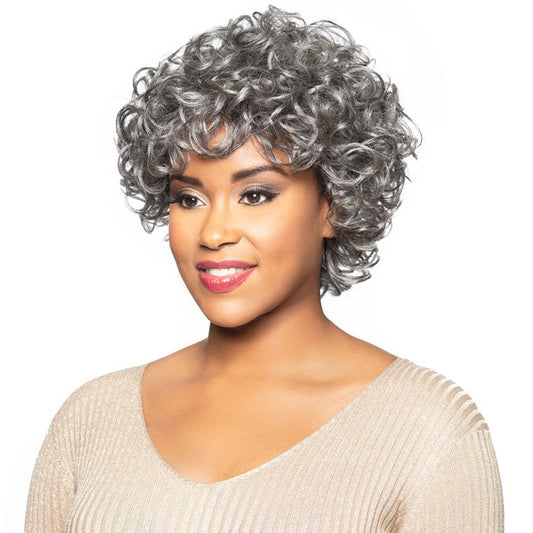 Foxy Silver Human Hair Wig GERTRUDE
