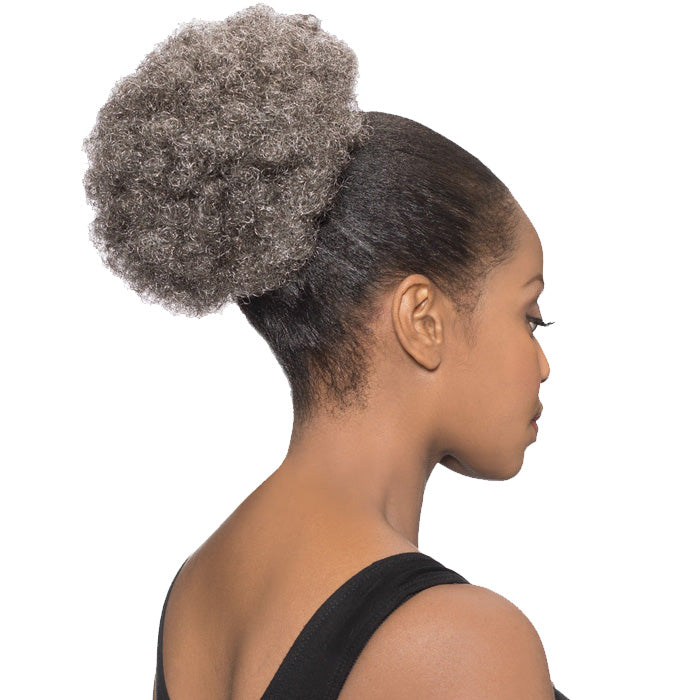 Foxy Silver Drawstring Ponytail - DS 007