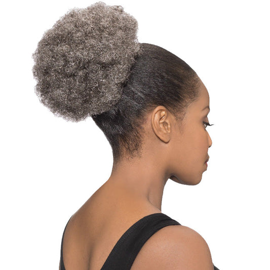 Foxy Silver Drawstring Ponytail - DS 007