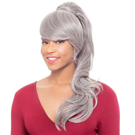 Foxy Silver Bang N Ponytail - DUET 3