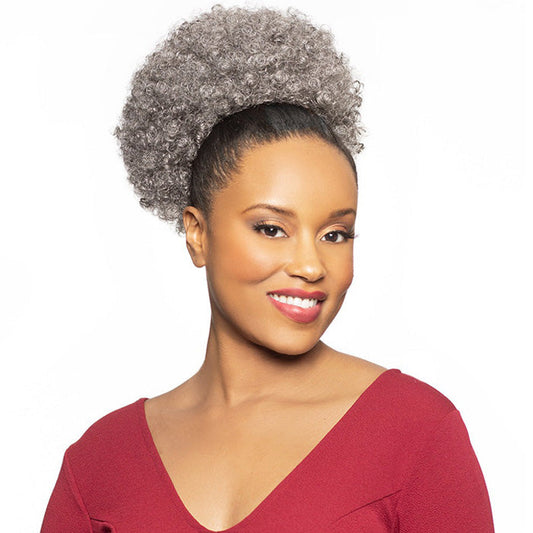 Foxy Silver Drawstring Ponytail - DS 015