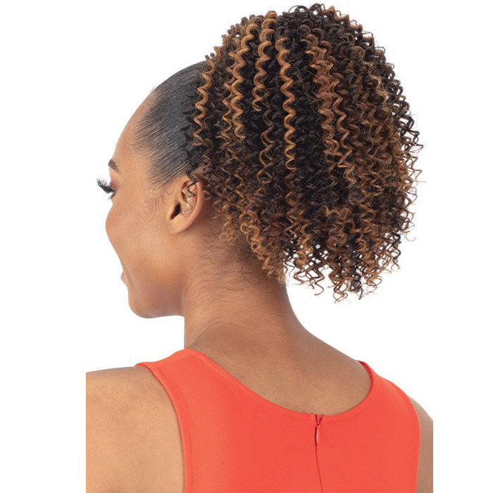 Model Model Gardenia Drawstring Ponytail - WATER BLOSSOM