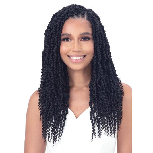 Model Model Pre-Looped Crochet Braids - 3X SPRINGY PASSION TWIST 14"