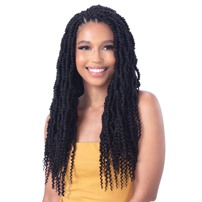 Model Model Glance Pre-Looped Crochet Braids - 3X SPRINGY PASSION TWIST 18"