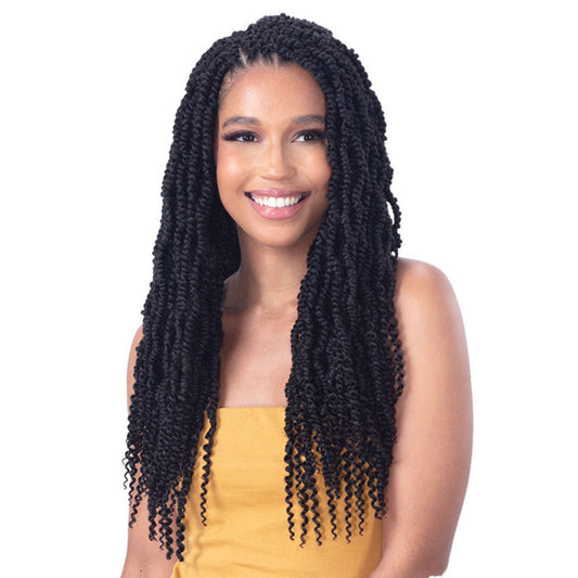 Model Model Glance Pre-Looped Crochet Braids - 3X SPRINGY PASSION TWIST 18"
