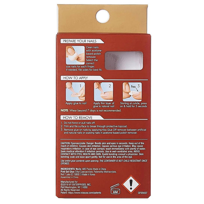 Kiss GoldFinger Gel Glam 24 Nails - Roller Coaster