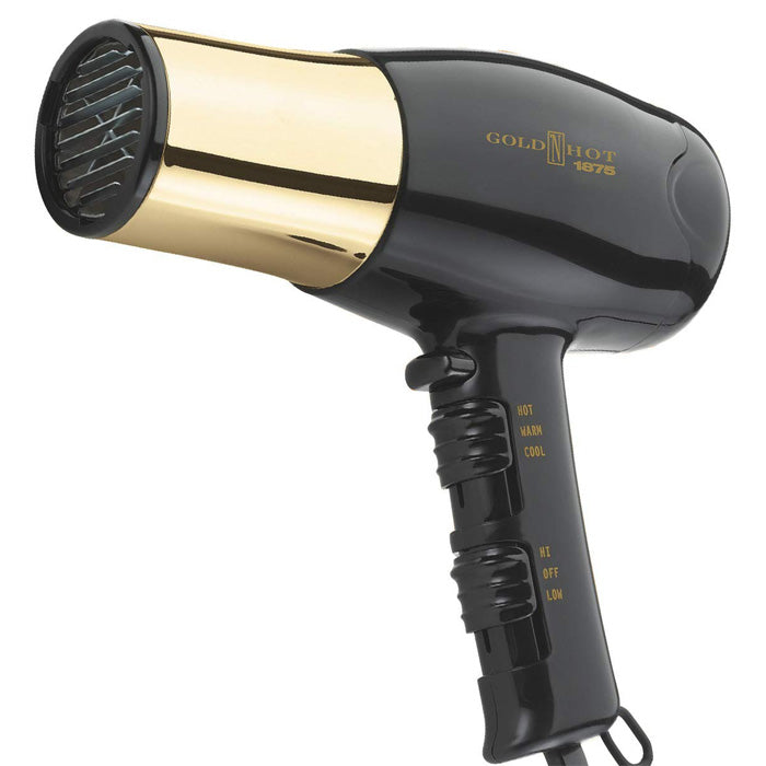 Gold N Hot 1875 Watt Euro Dryer with Gold Barrel