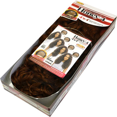 Vanessa Honey-4 Brazilian Human Hair Blend Lace Front Wig T4HB GIVANY