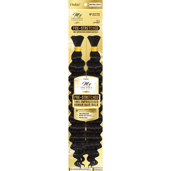 Outre Mytresses Gold Label 100% Unprocessed Human Hair Braids - PRE-STRETCHED NATURAL DEEP BULK 22"
