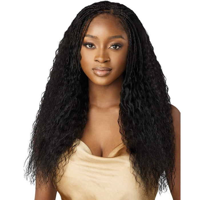 Outre Mytress Gold Label 100% Human Hair Braids - PRESTRETCHED W&W SPLASH CORK BULK 14"-18"