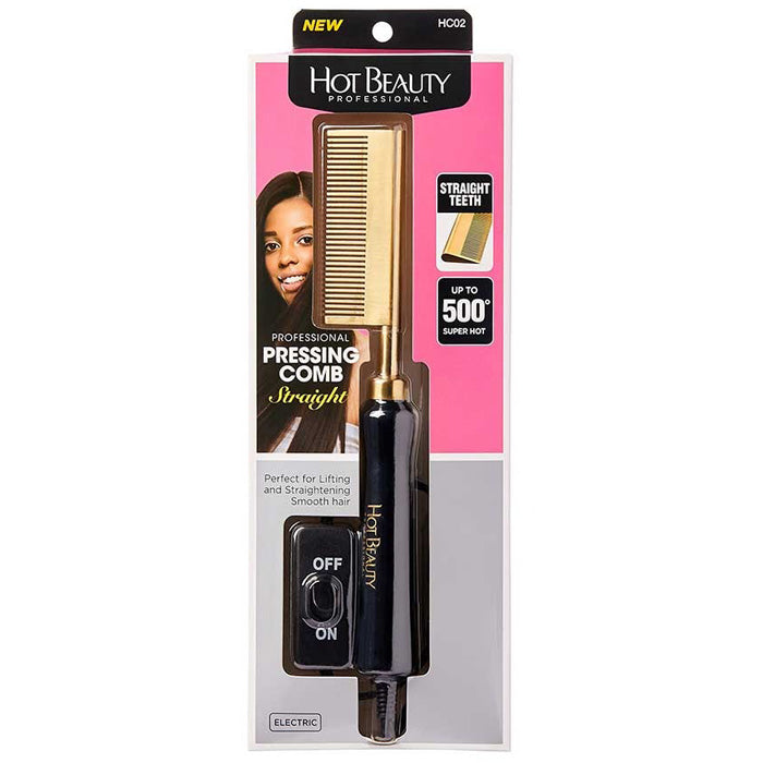 Hot Beauty Professional Pressing Comb - Small