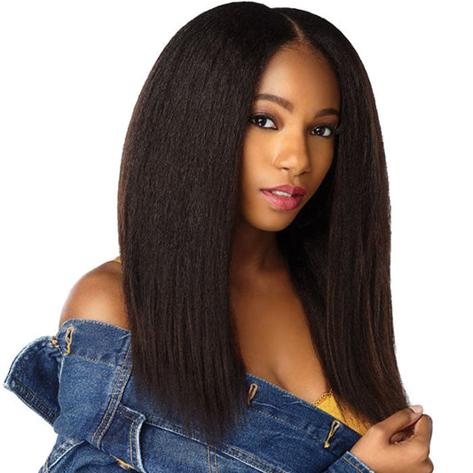 Sensationnel Human Hair Curls Kinks & CO Textured Clip In Extension - HH 1C CLIQUE 9PCS (16-20 Inch)