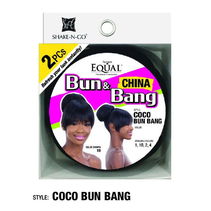 Freetress Equal 2 PCS Bun & China Bang - COCO BUN BANG
