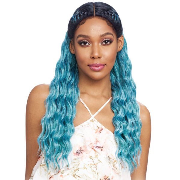 Vanessa Slayed Deep Hand-Tied Middle C-Part Lace Front Wig - TSB HELIX