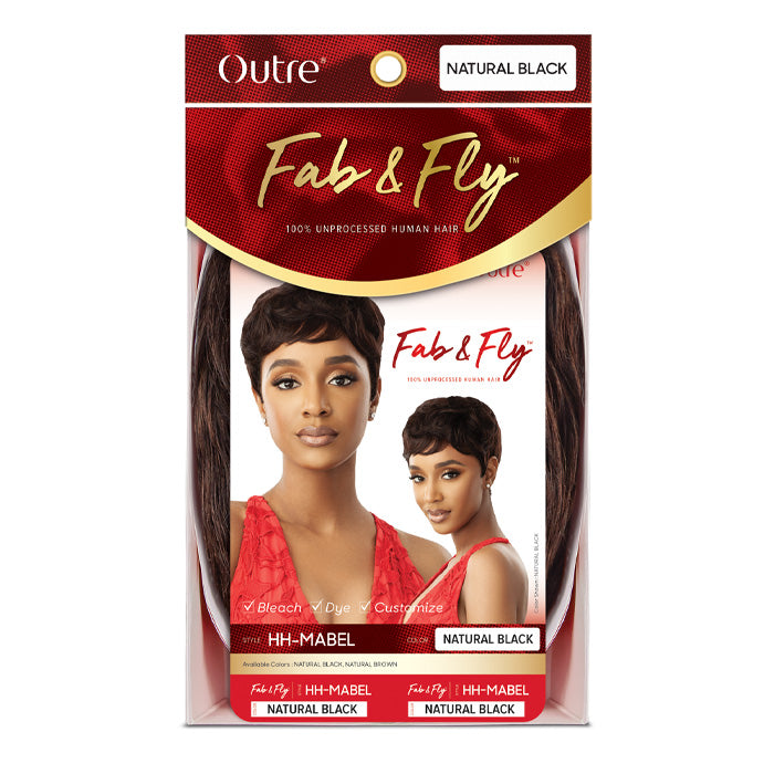 Outre Unprocessed Human Hair Fab & Fly Full Cap Wig HH-MABEL