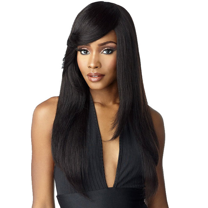 Sensationnel Empire 100% Human Hair Clip-In Side Swept Bang