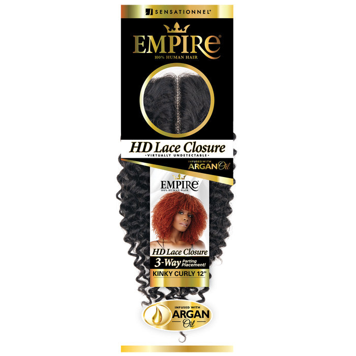 Sensationnel Empire 100% Human Hair HD Lace Closure - KINKY CULRY 12"