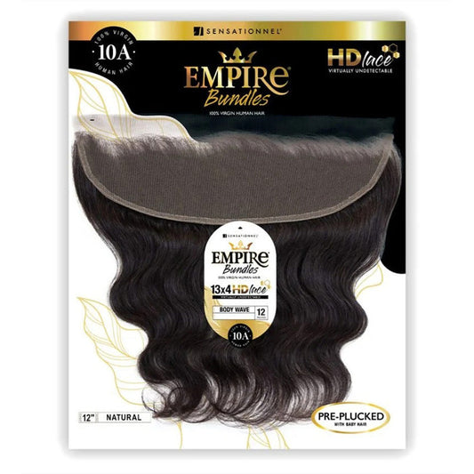 Sensationnel Empire Bundles 100% Human Hair 13X4 HD Lace Closure - BODY WAVE