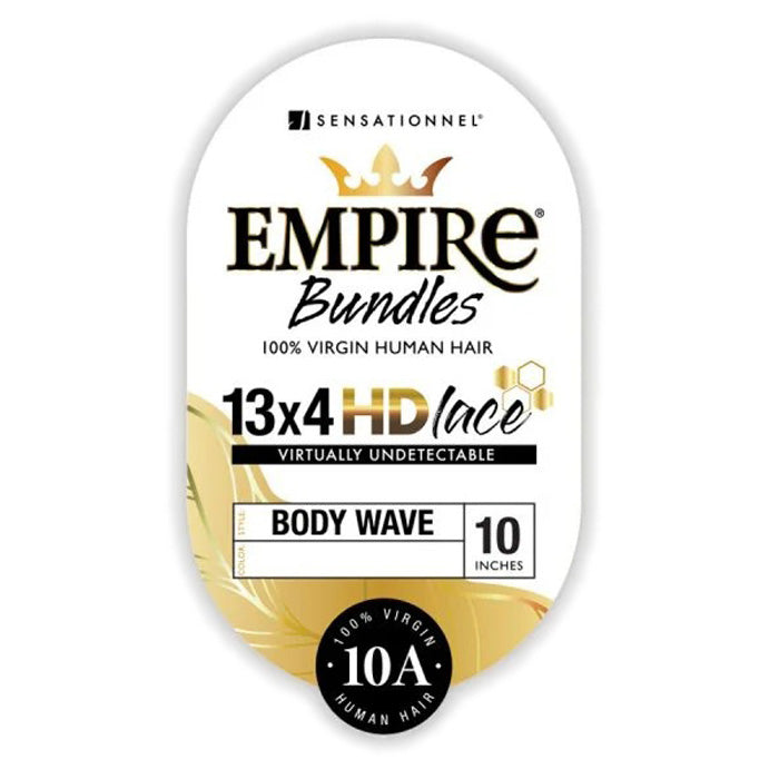 Sensationnel Empire Bundles 100% Human Hair 13X4 HD Lace Closure - BODY WAVE