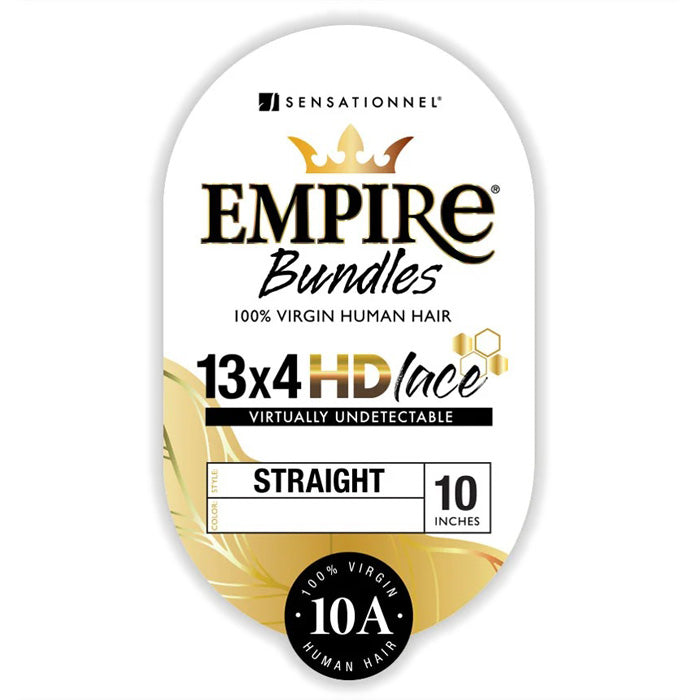 Sensationnel Empire Bundles 100% Human Hair 13X4 HD Lace Closure - STRAIGHT