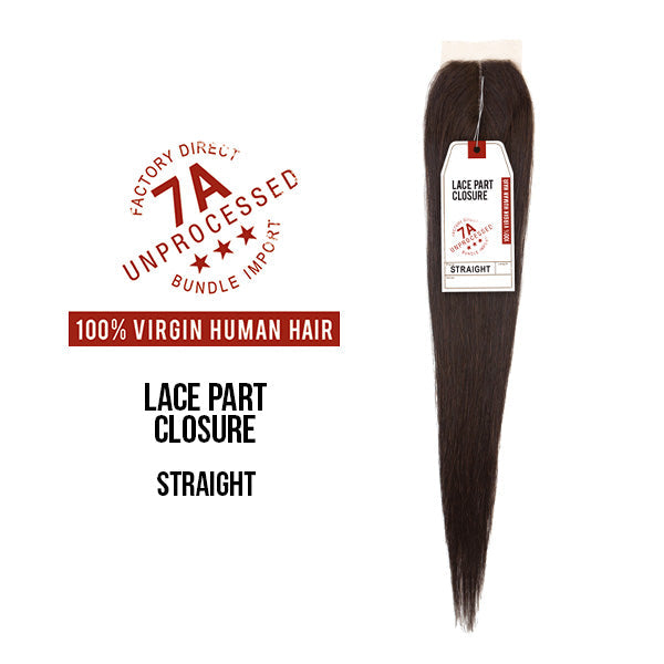 Sensationnel Bare & Natural 100% Virgin Remi Human Hair 4x4 Lace Part Closure - 7A STRAIGHT 10/14/18"