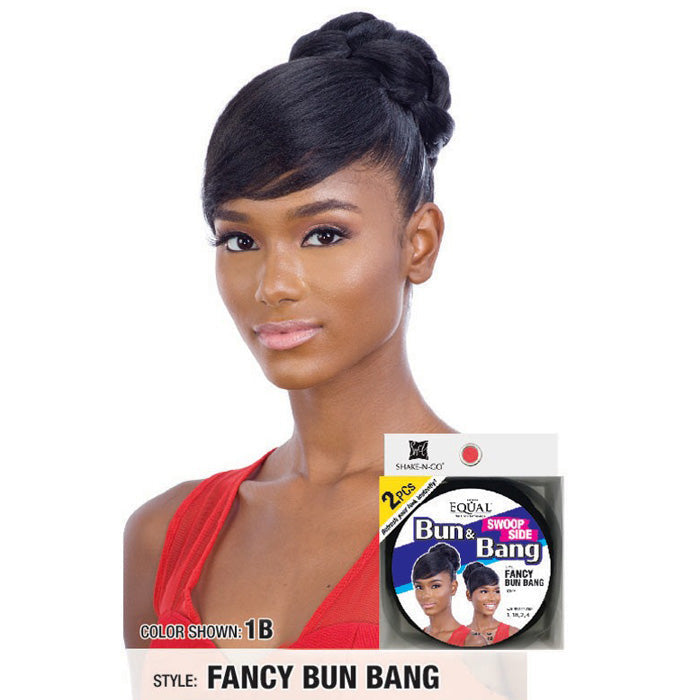 Freetress Equal 2 PCS Bun & Swoop Side Bang - FANCY BUN BANG