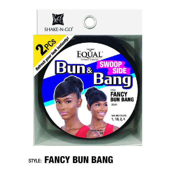 Freetress Equal 2 PCS Bun & Swoop Side Bang - FANCY BUN BANG